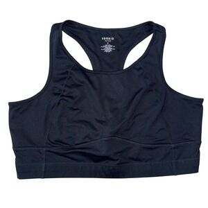 Torrid Active Black Racerback High Neck Sports Bra Womens 3